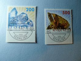 2002 Mineralien Dauermarken Ersttag 1065+1066 Schanzenpost