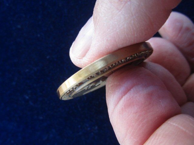 Medaillen: Schweizer Meisterschaften 1995 KLS bronziert - 40mm – Gebraucht aus Luzern von Horoskop1 5