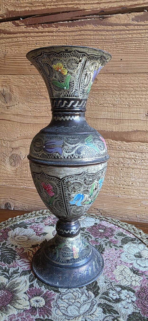 Vasi & Recipienti: Grosse Blumige Kupfer Vase – Usato da Wolfhalden venduto da Nati-Nati 1