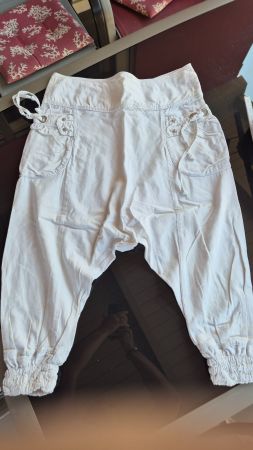 Pantaloni cotone cavallo basso