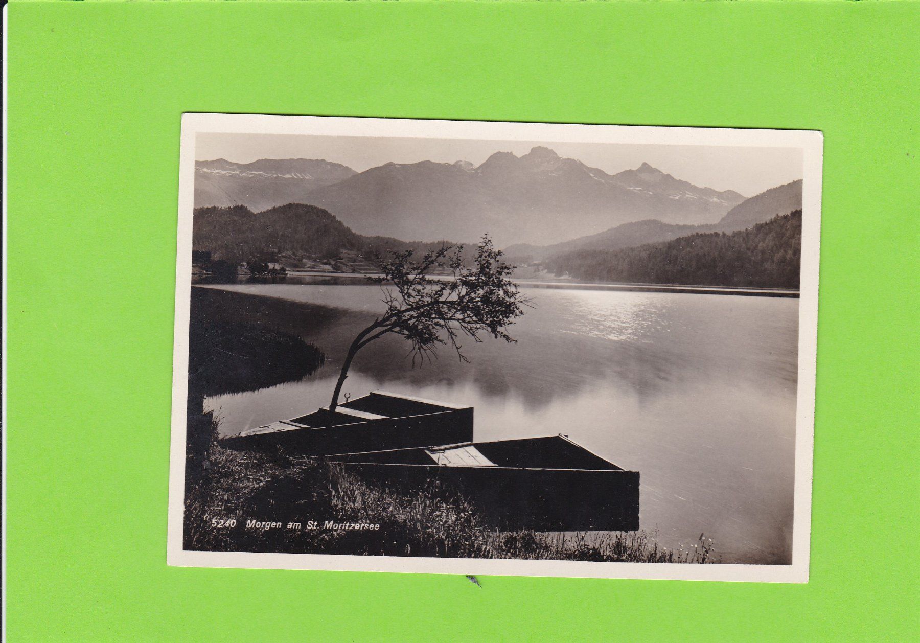 Cartoline postali: Morgen am St. Moritzersee---Alb. Steiner – Usato da St. Peterzell venduto da neckertal