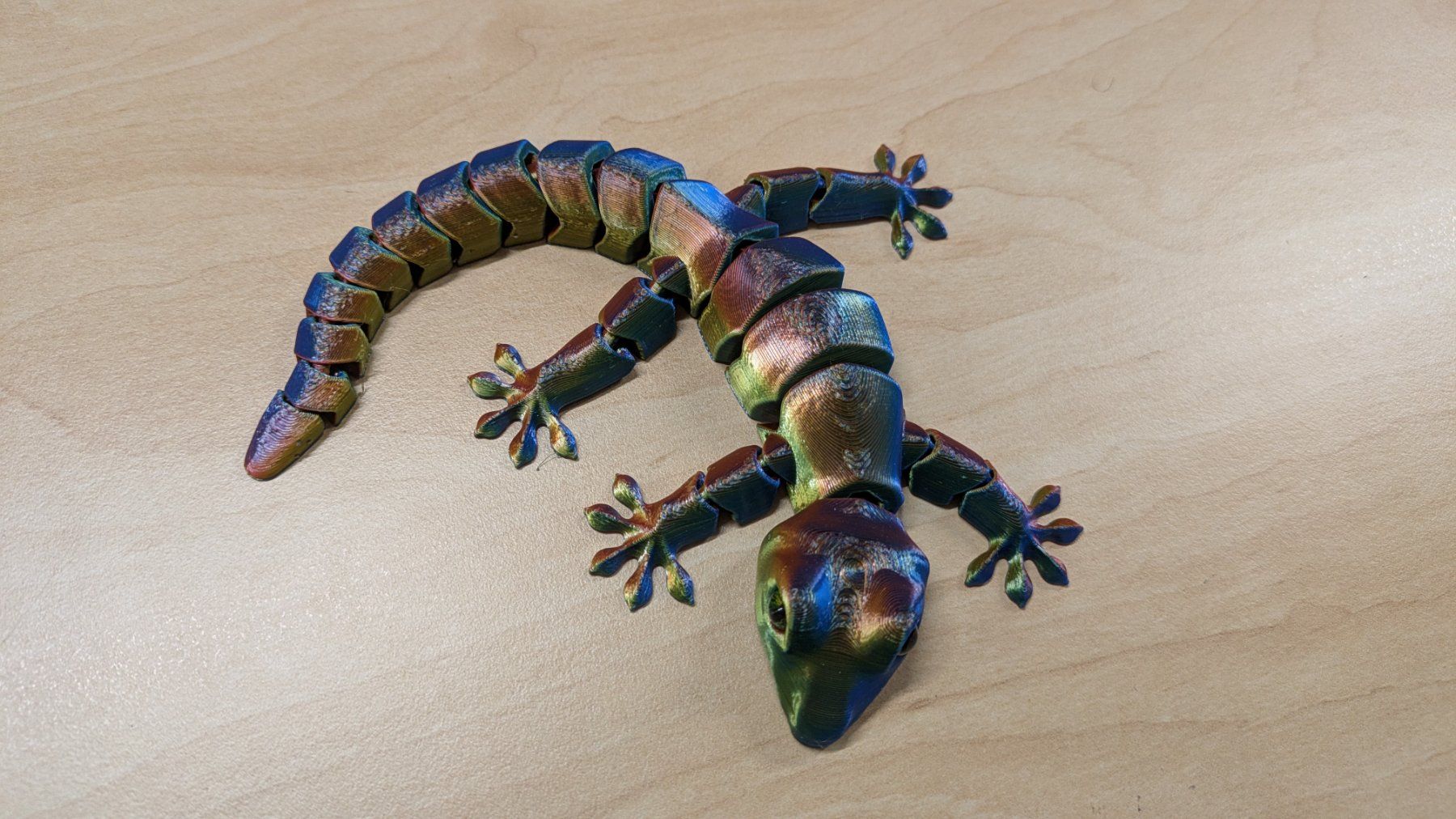 Tutte le decorazioni: Beweglicher Gecko - Rainbow Optik – Nuovo (secondo la descrizione) da Staufen venduto da El3D 1