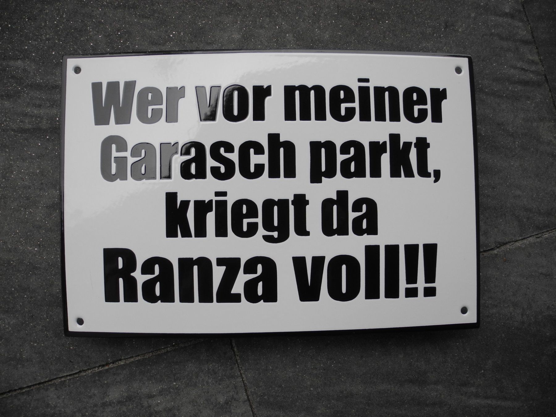 Insegne: WARNUNG!! EMAILSCHILD – Nuovo (secondo la descrizione) da Reinach AG venduto da Huckleberrysix