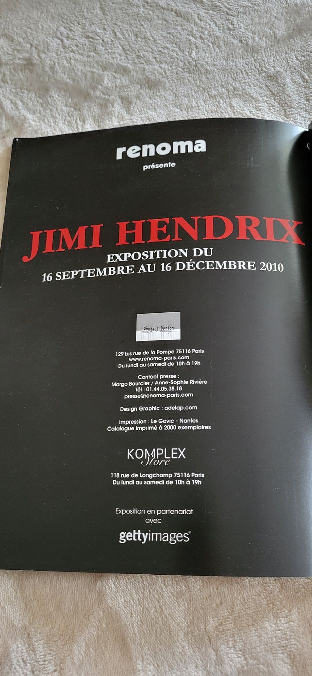 Libri: Jimi Hendrix Renoma exposition Buch – Usato da Pregassona venduto da Adda83 1