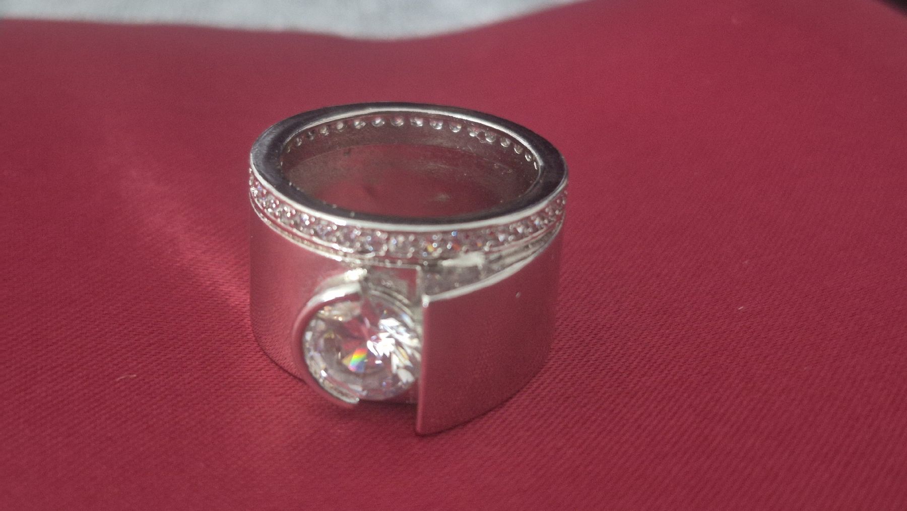 Ringe: Anello con pietre bianche, argento – Neu (gemäss Beschreibung) aus Giubiasco von Stefaniav 3