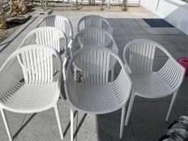 7 Stk Pedrali Tatami Design Garten- Stühle