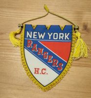 Wimpel H.C: Rangers New York, Vintage, Zustand gut
