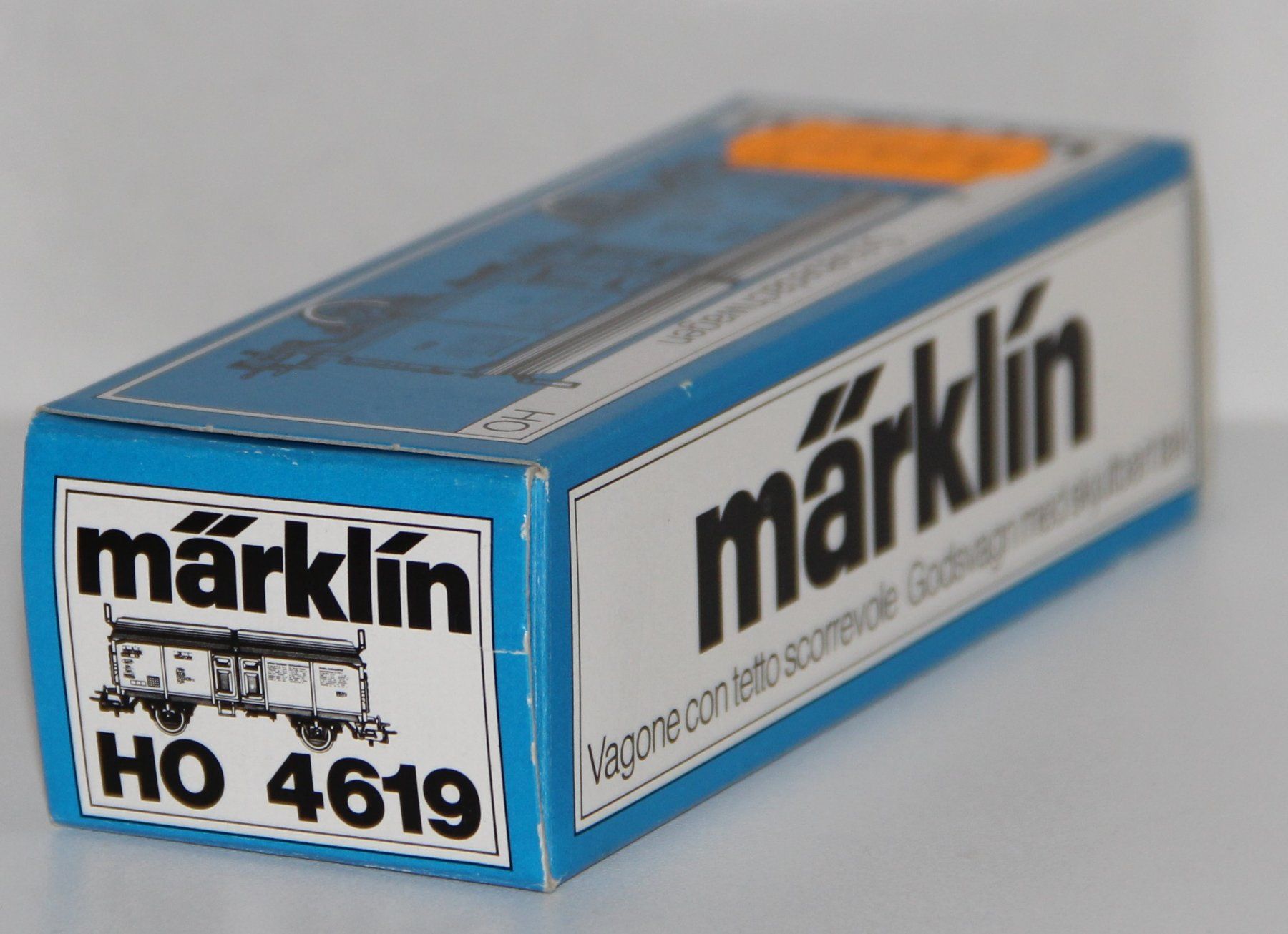 Märklin Modelleisenbahnen: Märklin 4619 - Schiebedachwagen DB - Spur HO – Gebraucht aus Giebenach von eurosportler 2