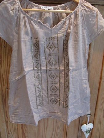 leichtes Shirt mit Pailletten Gr. S