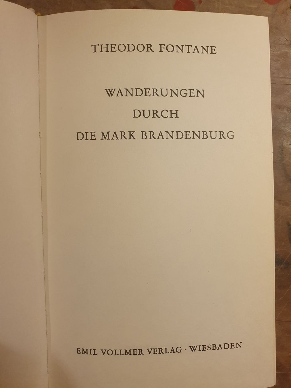 Libri: Wanderungen durch die Mark Brandenburg - Theodor Fontane - E – Usato da Zürich venduto da loosebone 2