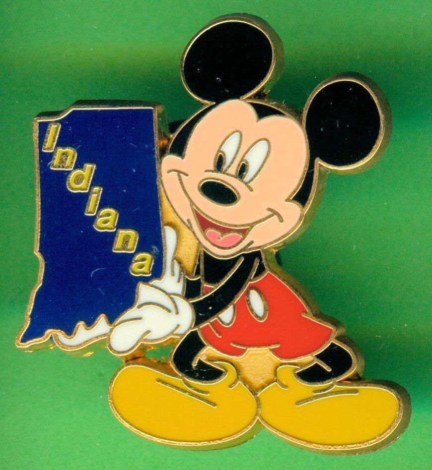 Disney Placchette & Badge: DISNEY  Mickey Maus  INDIANA – Usato da Winterthur venduto da Sammleroase
