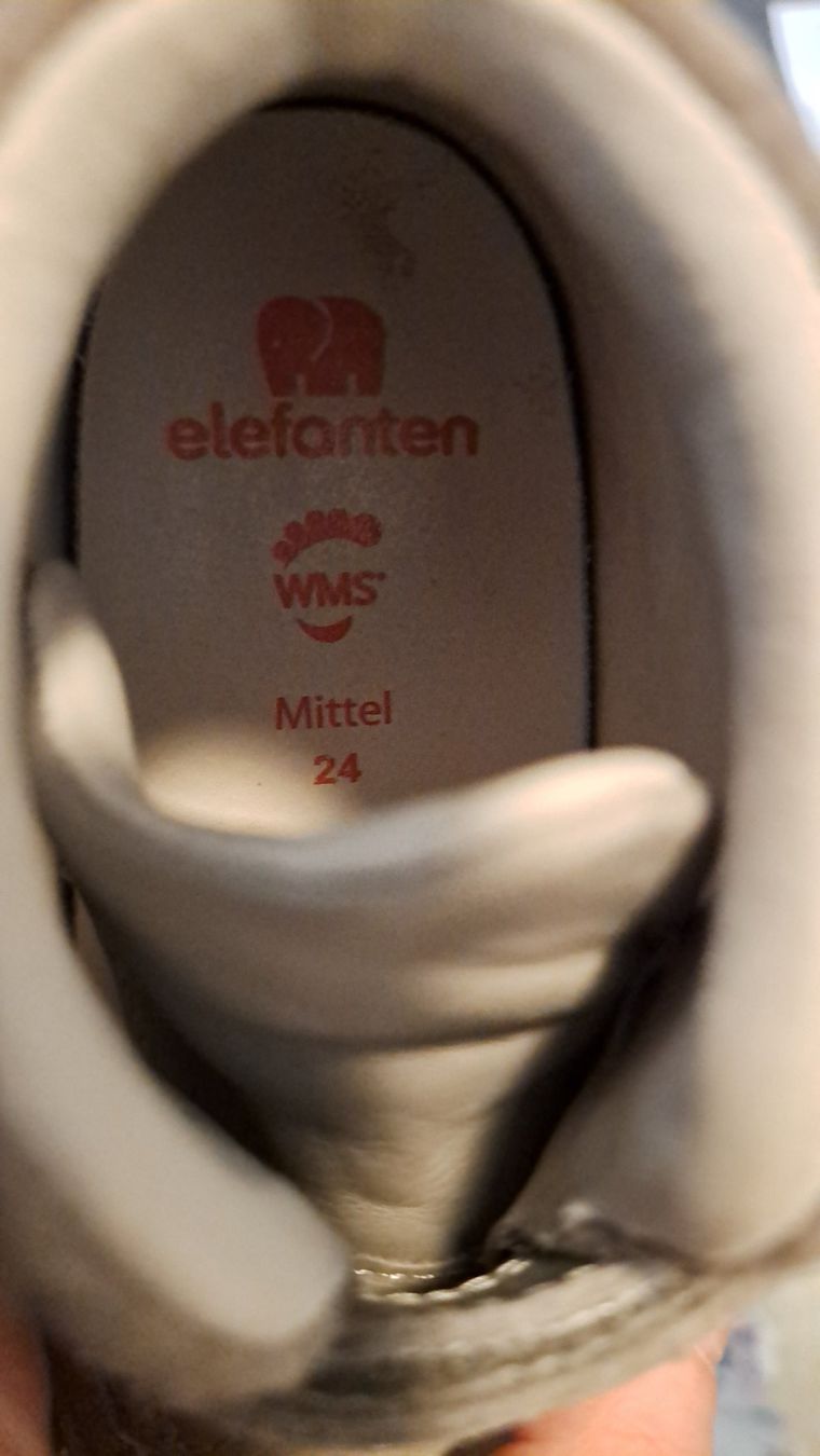 Elefanten Scarpe per ragazzi: Elefanten Lederschuhe Gr. 24, in grau – Usato da Niedergampel venduto da Picas2ndHand 2