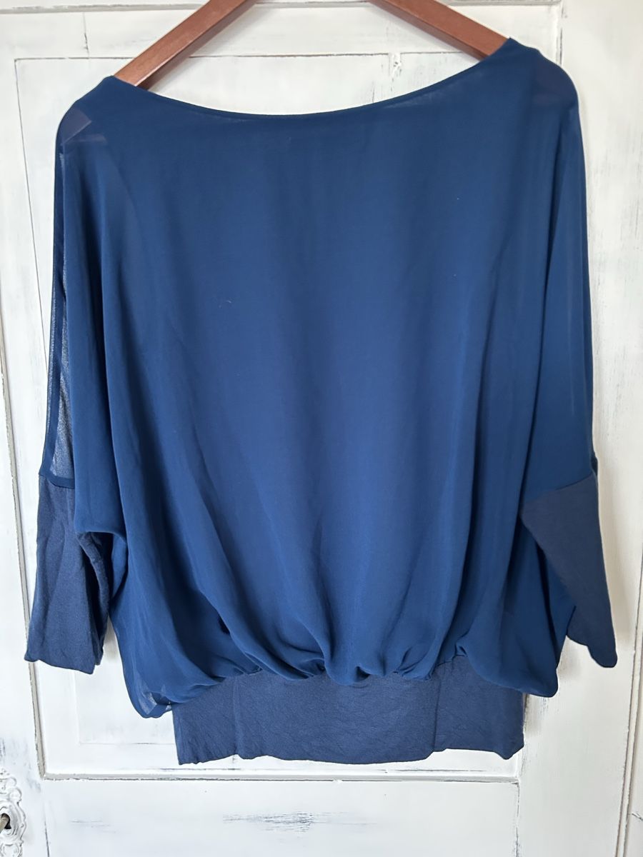 Esprit Camicette: Esprit Damen Bluse dunkelblau Gr. 38 – Usato da Bachenbülach venduto da danielaa0102 1