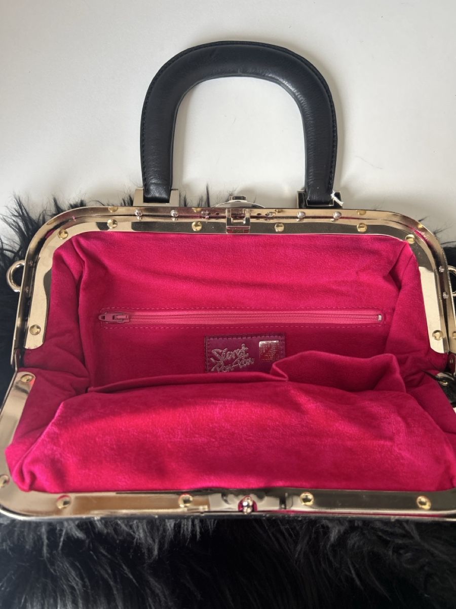 Borse da donna: Fake Fur Tasche Handtasche schwarz – Usato da Herisau venduto da Renee30 2