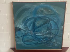 Grosse abstrakte Kunst gerahmt