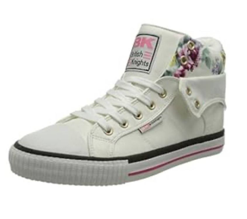 British Knights Damen ROCO Sneaker, Weiss Geblümt, 37 (Gebraucht) in