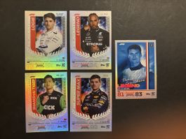 Topps F1 Turbo Attax 2024 – 5 Karten (Gladiator & Legend)