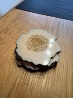 4x Resin Untersetzer, Unikat Handarbeit