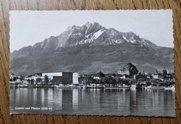 Luzern m. Kunsthaus 1941, Sonderstempel Reisepostcheck