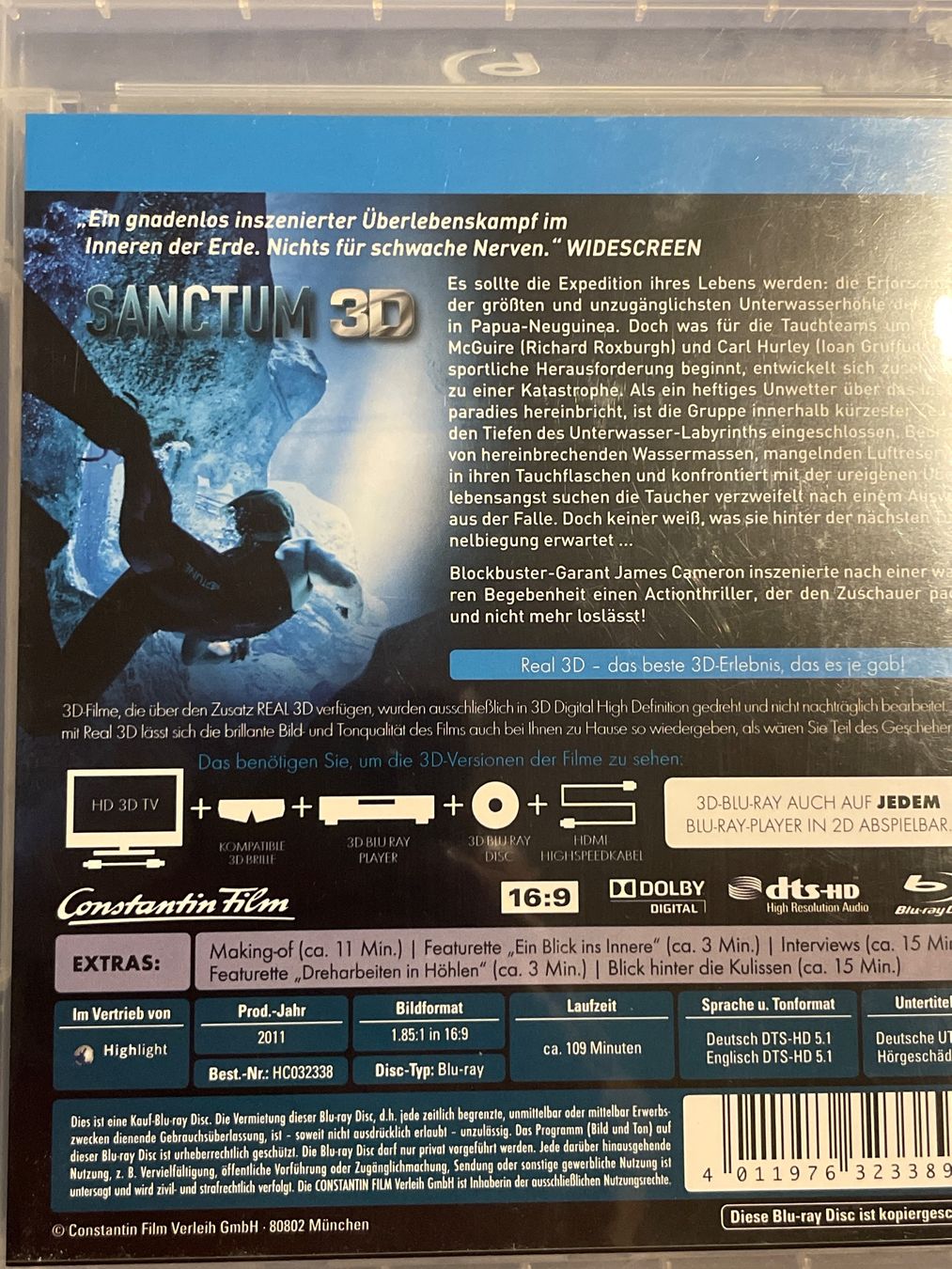 Alle DVDs: Sanctum  3D  ( 2011) – Gebraucht aus Waldenburg von Gonzo8 1