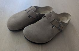 Birkenstock Boston Veloursleder, Braun, Grösse 43