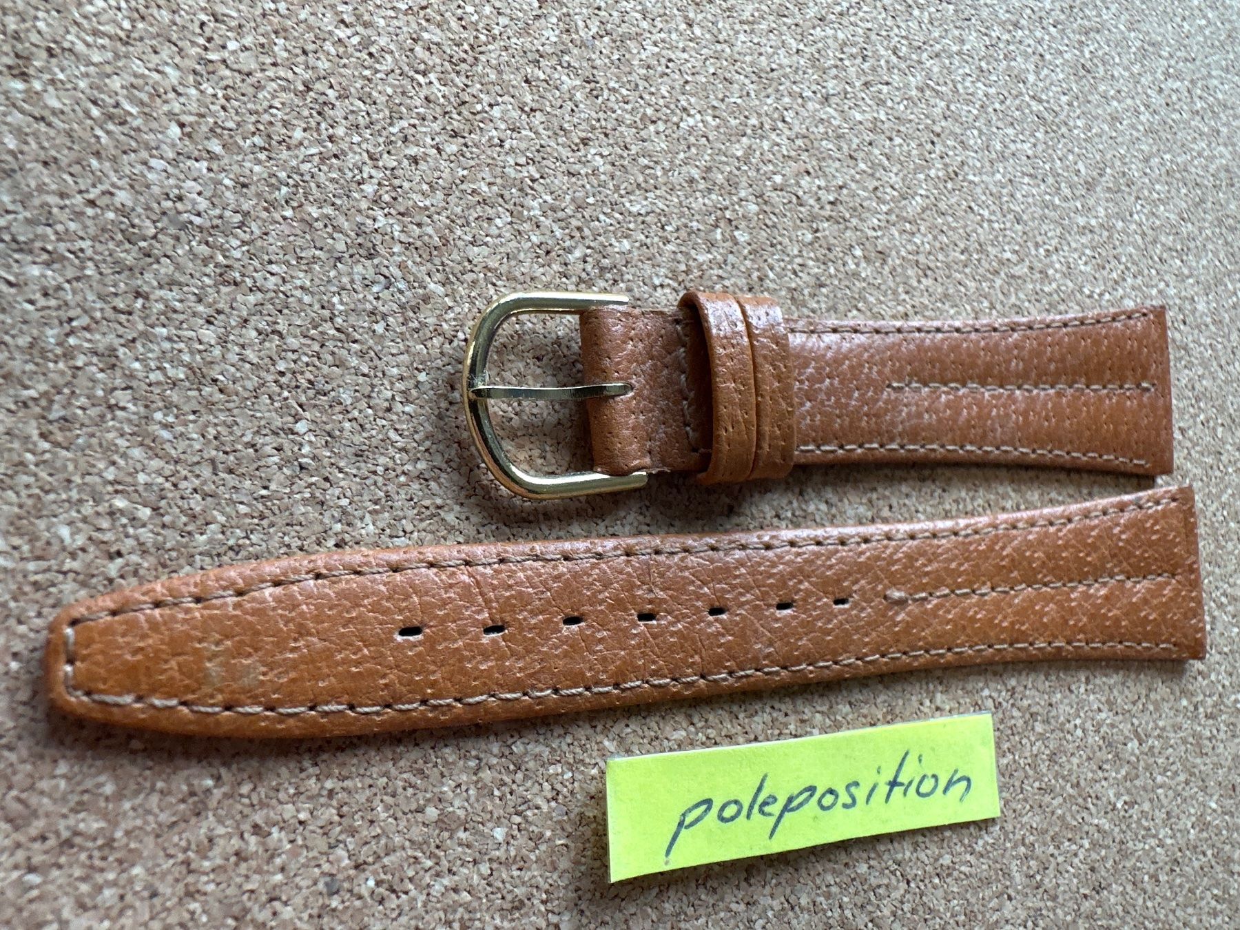 Bracciali & Braccialetti: 20mm Uhrenarmband Leder, braun – Nuovo (secondo la descrizione) da Courlevon venduto da Poleposition 2