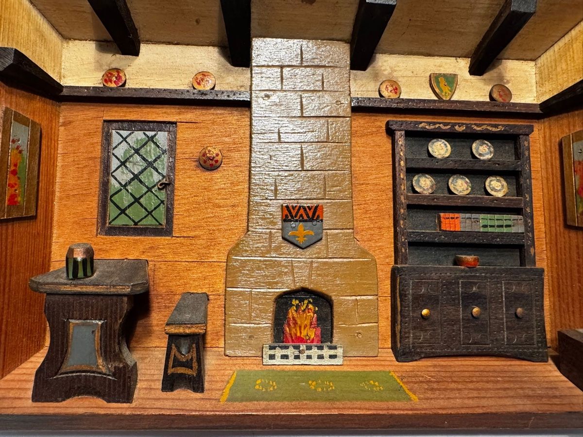 Foto & Immagini: 3D Wandbild Holz Kamin – Usato da Egg b. Zürich venduto da Brocki_Insel_Egg 1