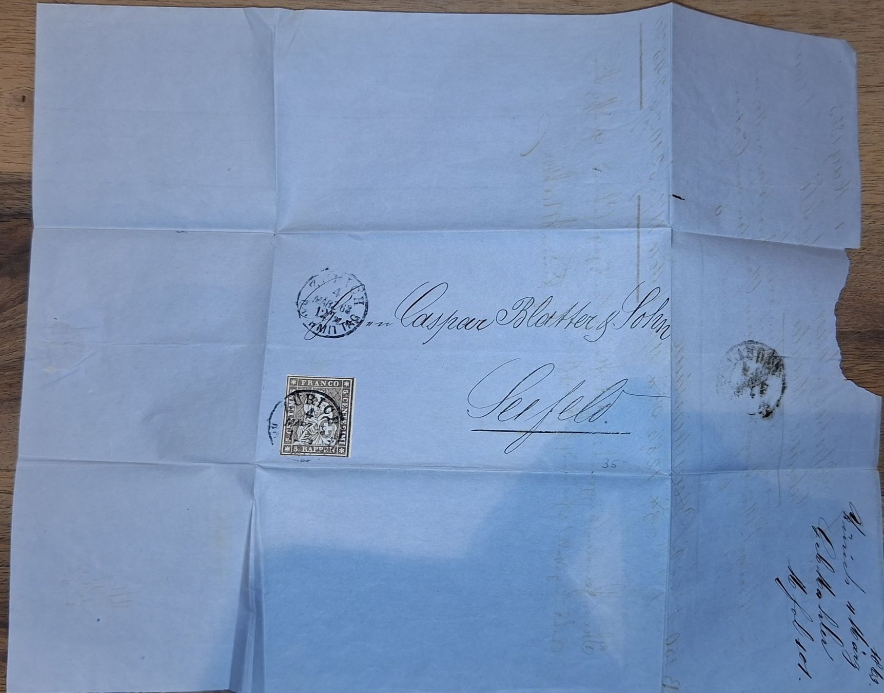 Tutti i francobolli: Strubelbrief 22G Zürich - Seefeld – Usato da Balgach venduto da SIMEON27 2