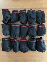 15 Paar Rohner Sneaker Socken, schwarz, 35-38