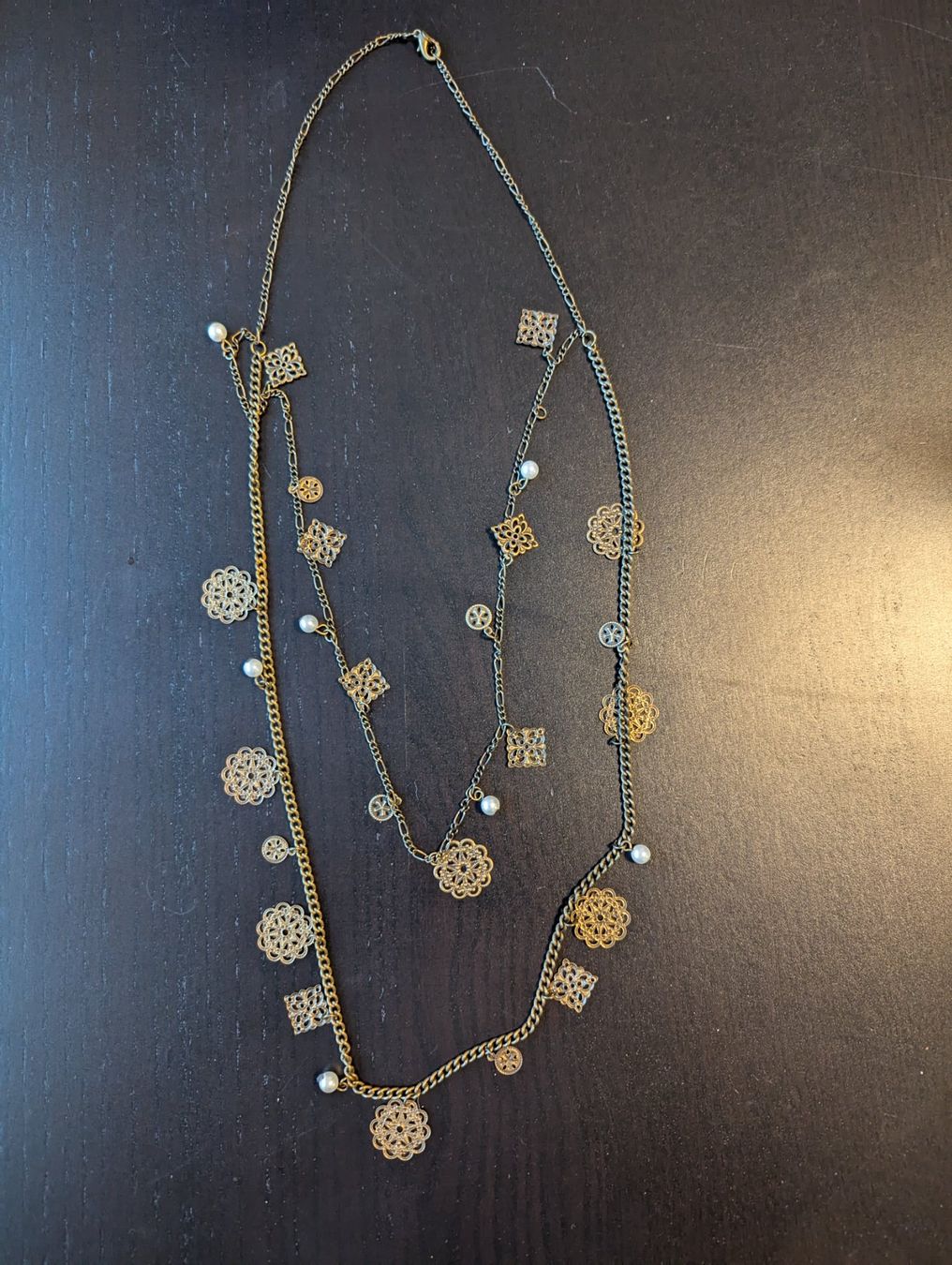 Ketten: Elegante Statement Kette, Vintage Style – Gebraucht aus Horw von dreavw