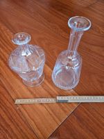 2 carafes en verre