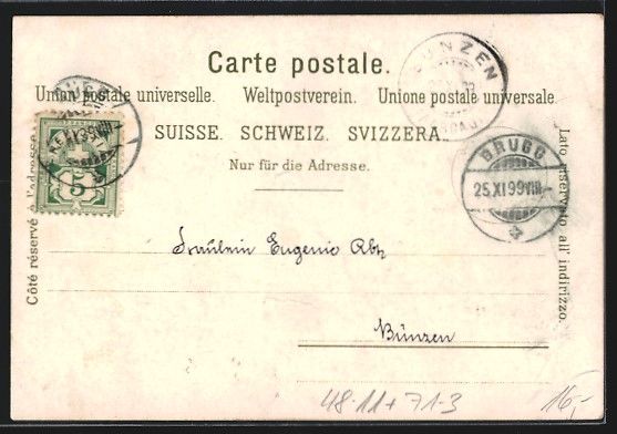 Cartoline postali: Litho Rheinfall, Wo erscheint die Nixe?, – Usato da Berlin venduto da bartko-reher 1