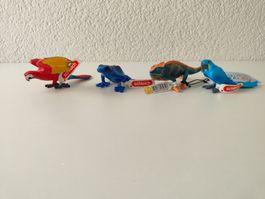 Schleich Neu Masoala Set Wild Life Papagei Chamäleon Frosch