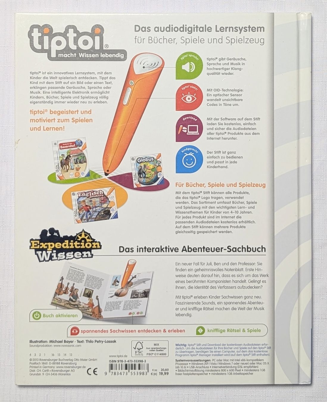 Libri: Tiptoi Expedition Wissen Musik - Ravensburger – Nuovo (secondo la descrizione) da Wängi venduto da ABIZONE-86 4