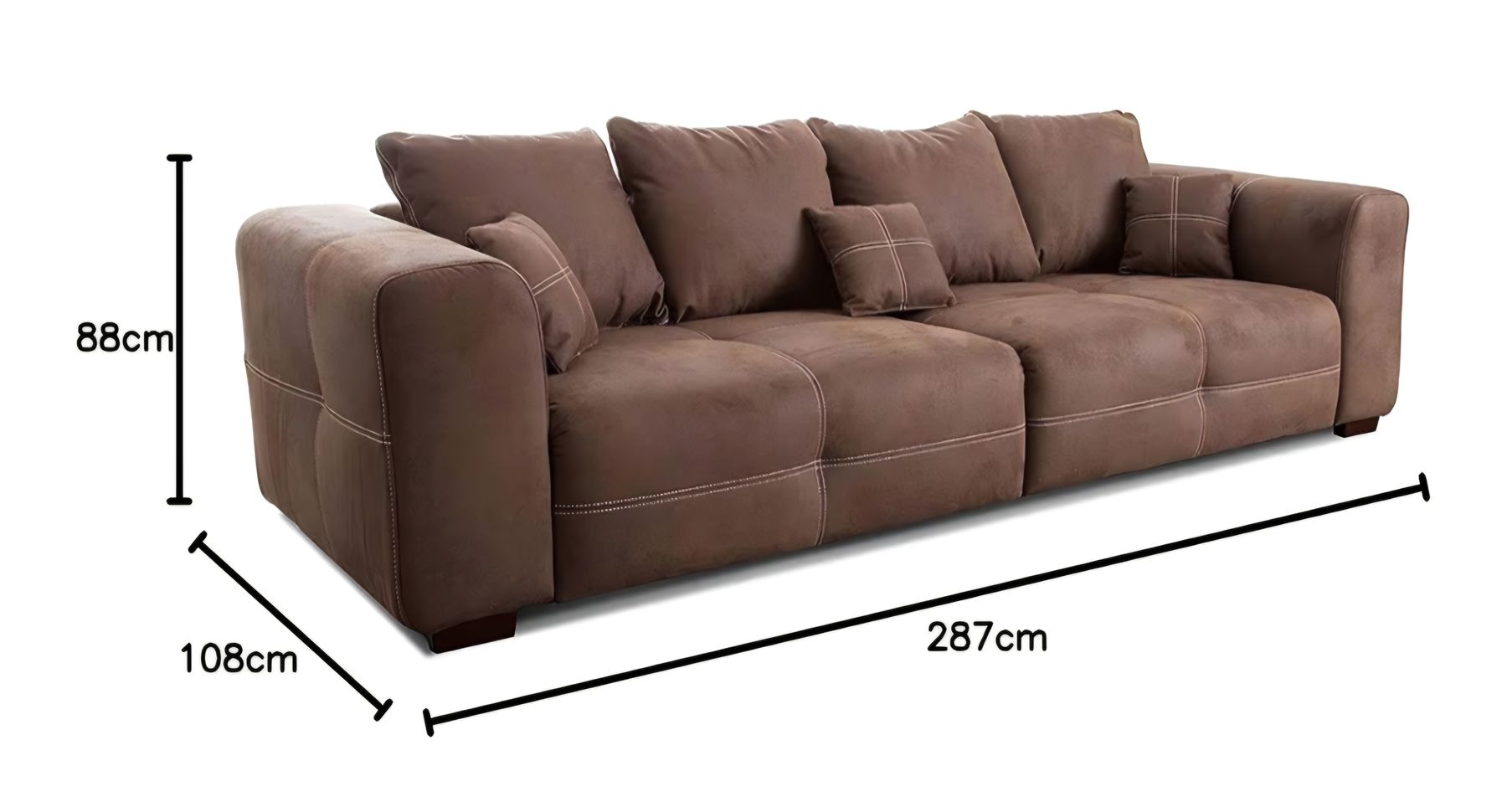 Divani: Grosses Sofa Braun – Usato da Bern venduto da jea_756n 1