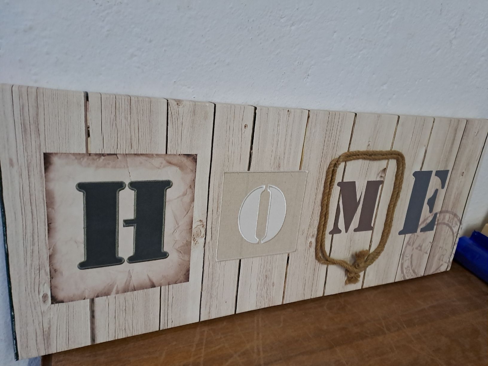Foto & Immagini: Leinwandbild mit Aufschrift Home – Usato da Zürich venduto da Schoebi19 1