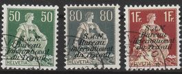 Int. Arbeitsamt Genf (D IV), 1935/44, 8z/10z/11z gestempelt