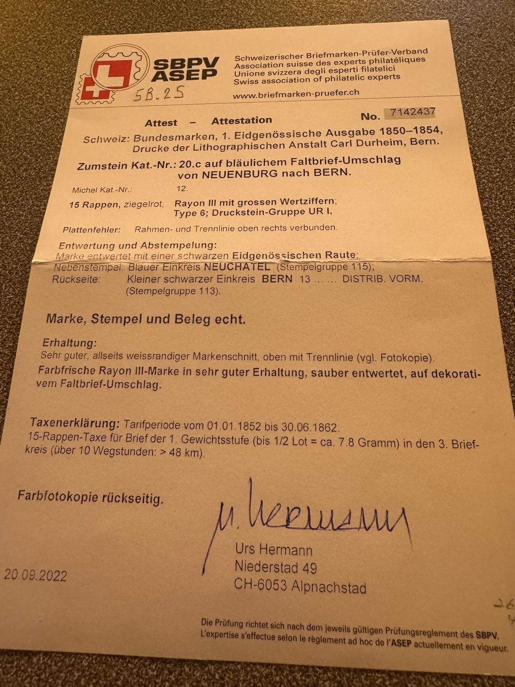 Alle Briefmarken: Toller Brief – Gebraucht aus Uster von Briefmarken