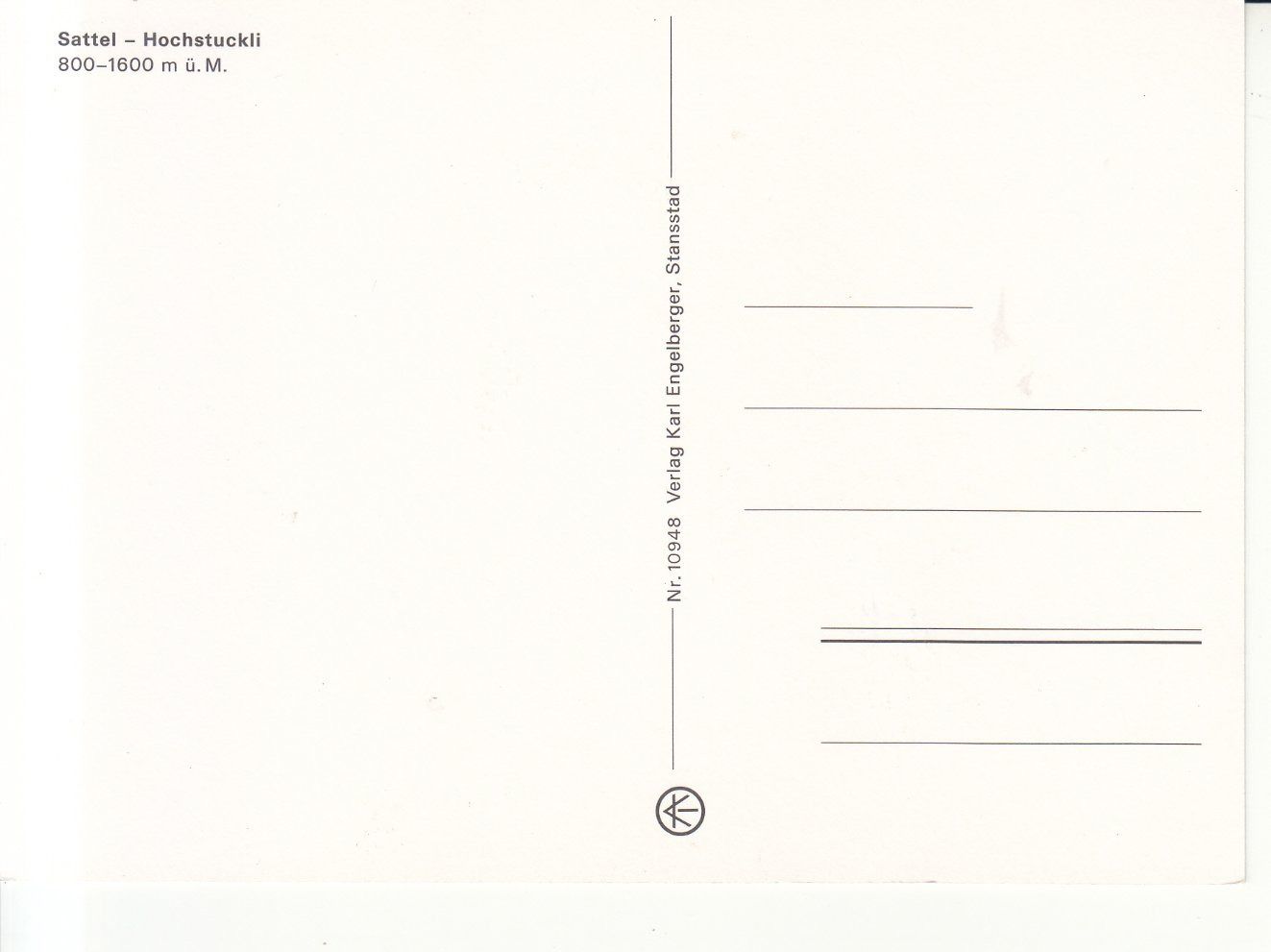 Cartoline postali: Sattel Hochstuckli ca. 1980 – Usato da Bürglen TG venduto da StampGraf 1