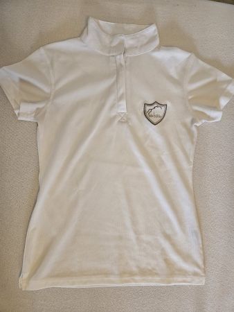 Felix Bühler Damen Turniershirt Gr. S weiss Kurzarm Reiten