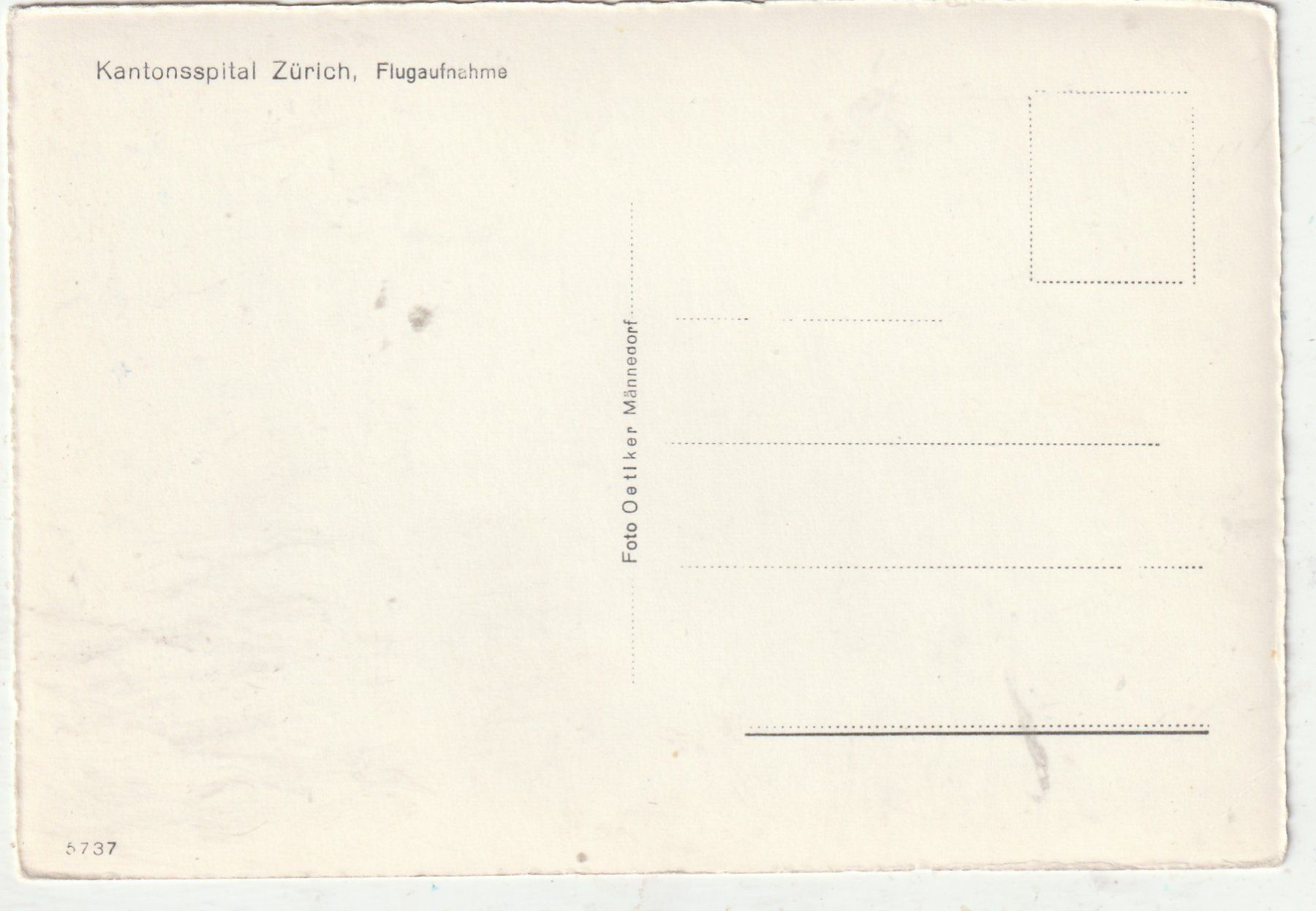 Cartoline postali: Kantonsspital Zürich Damals – Usato da Lumbrein venduto da made02 1