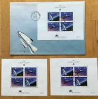 1981 Azoren  Weltraumfahrt FDC+ Blocks