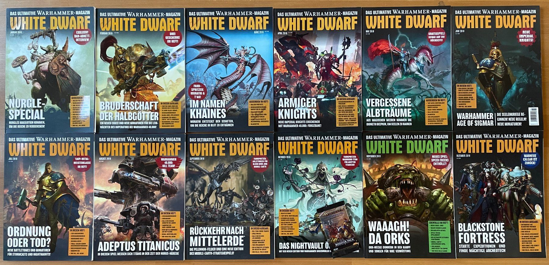 Riviste & Magazine: White Dwarf Magazin 2018 – Usato da Biberstein venduto da germann.markus
