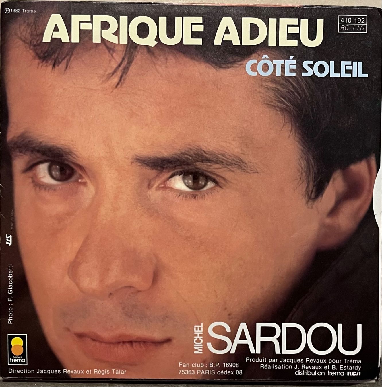 Vinyles: MICHEL SARDOU - AFRIQUE ADIEU – D'occasion à Bussigny par vinyl-pas-cher 1