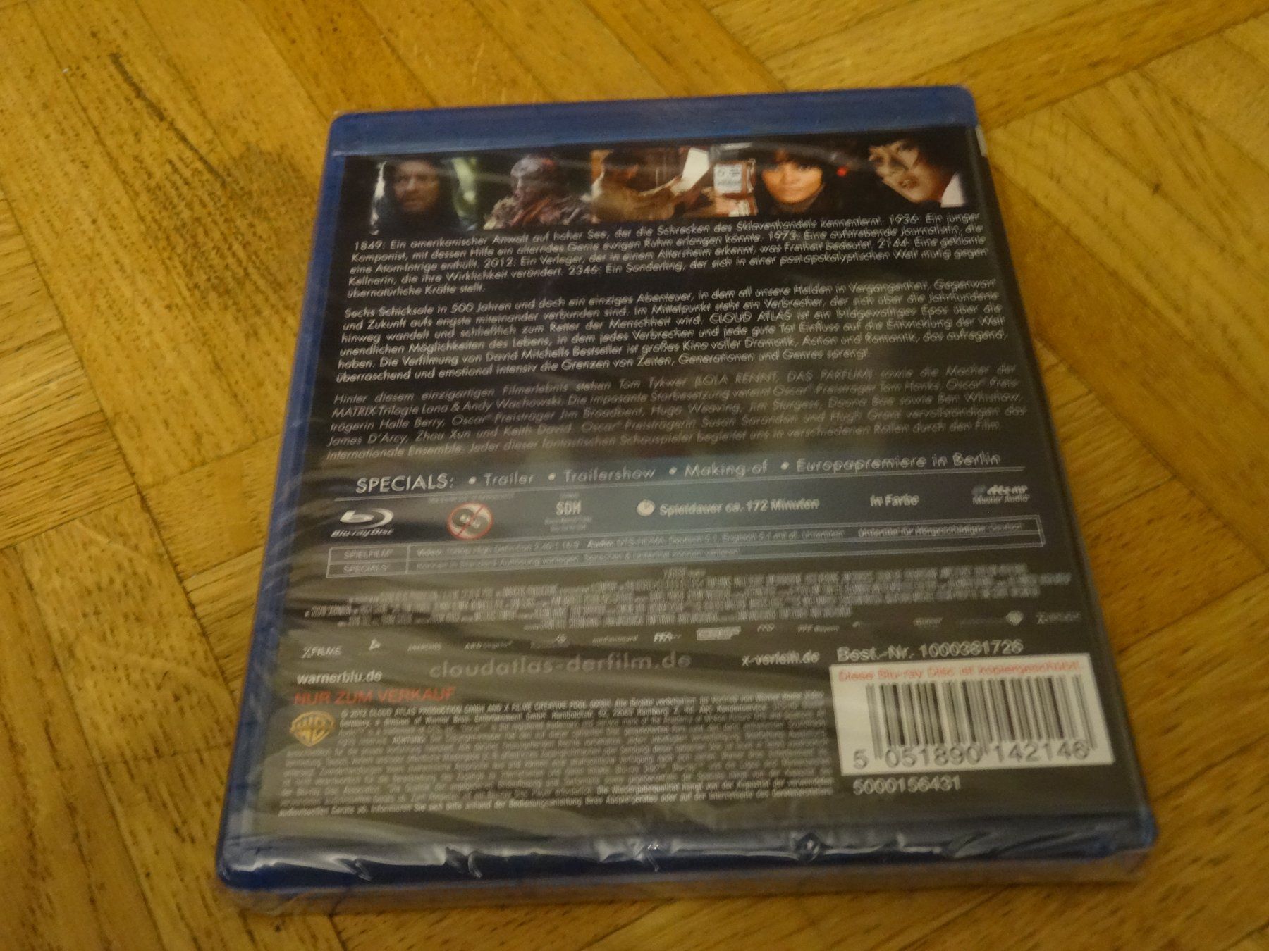 Alle DVDs: Cloud Atlas - BLU-RAY – Neu und originalverpackt aus Olten von Disc-Verkauf 1