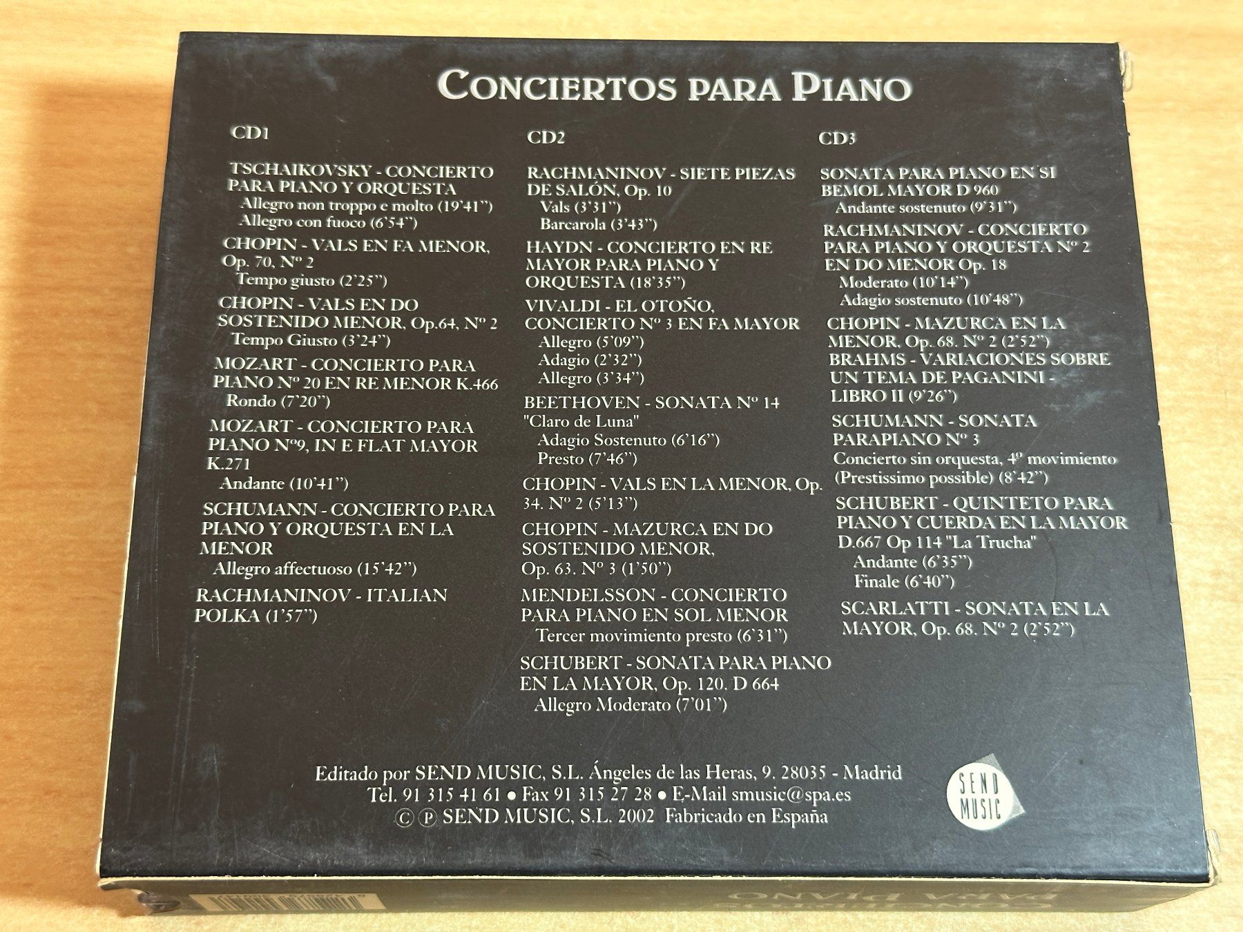 CDs: Various – Conciertos Para Piano 3 CD – Gebraucht aus Rikon im Tösstal von Alpenmutz 1