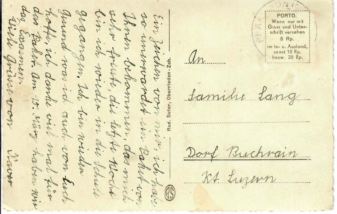 Cartoline postali: Pfäffikon SZ – Usato da Hochdorf venduto da Ziegel-16 1
