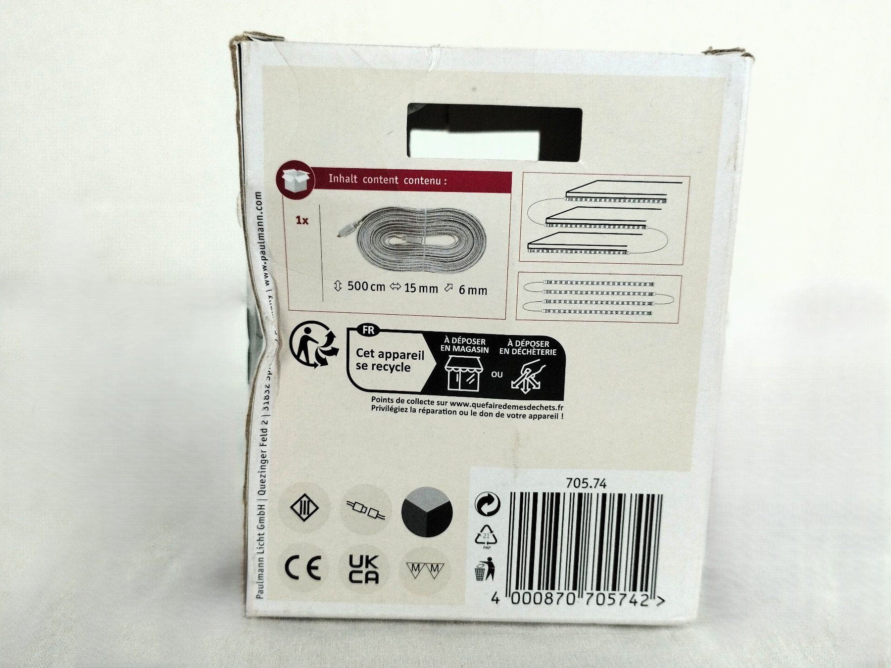 Paulmann Kabel: PAULMANN Max Led Connector 500 cm – Gebraucht aus Schübelbach von Restwert_Schubelbach 1