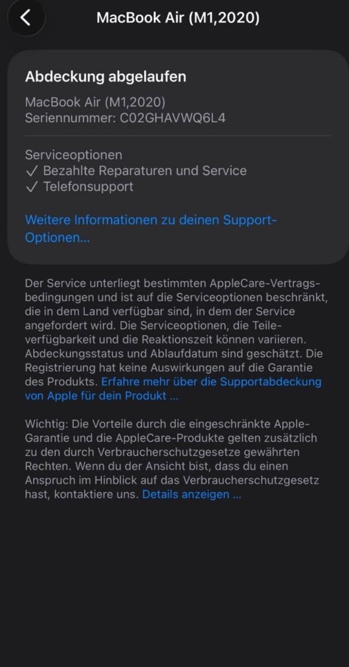 Apple Notebook: MacBook Air M1 13 zoll  2020 – Difettoso da Adliswil venduto da Pacifoll 5