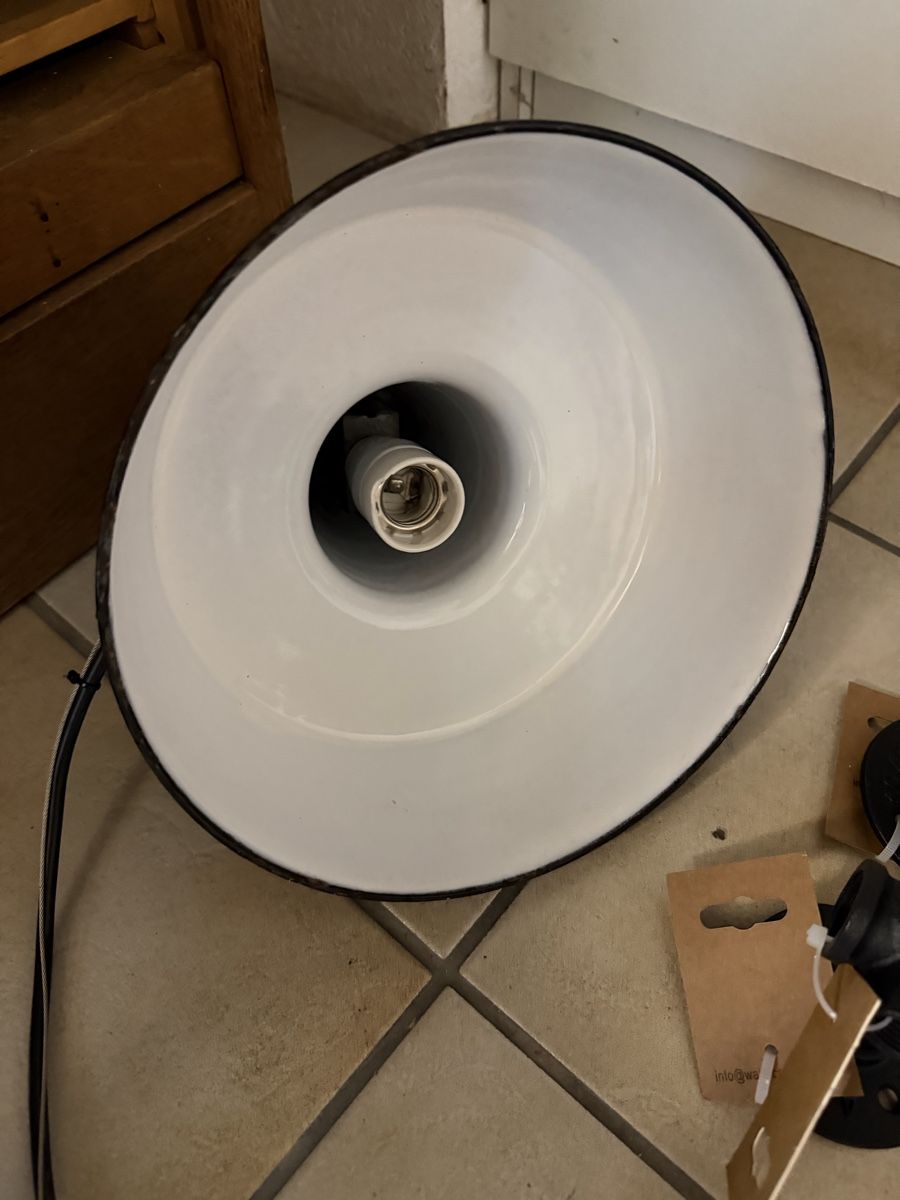 Lampadari & plafoniere: Lampe Metall antik schwarz  – Usato da Birsfelden venduto da Haex 5